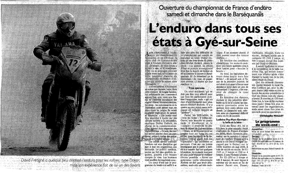 Annonce ee enduro 2006